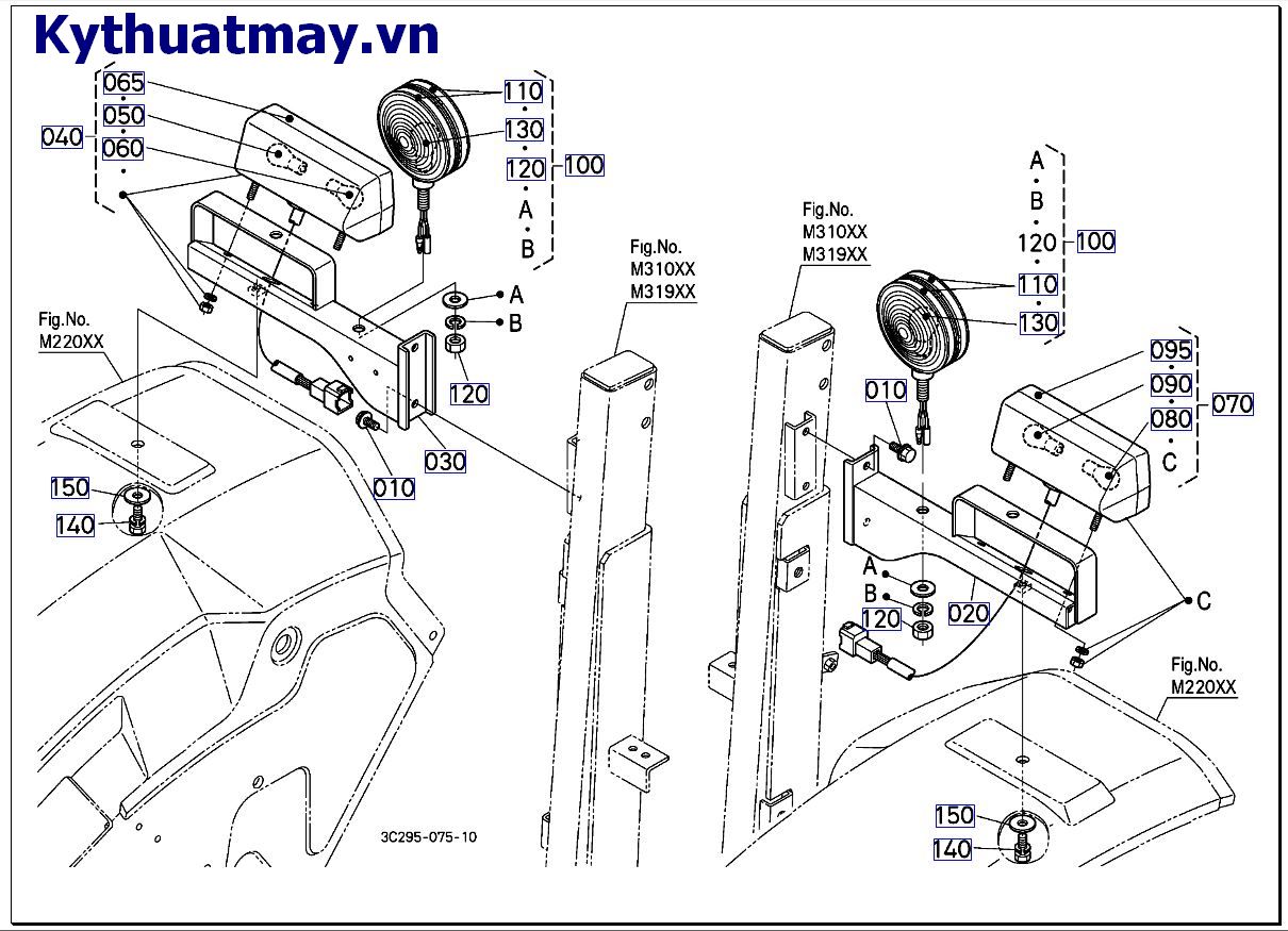 Đèn báo nguy hiểm - đèn hậu ( mới) 10001 đến 49999